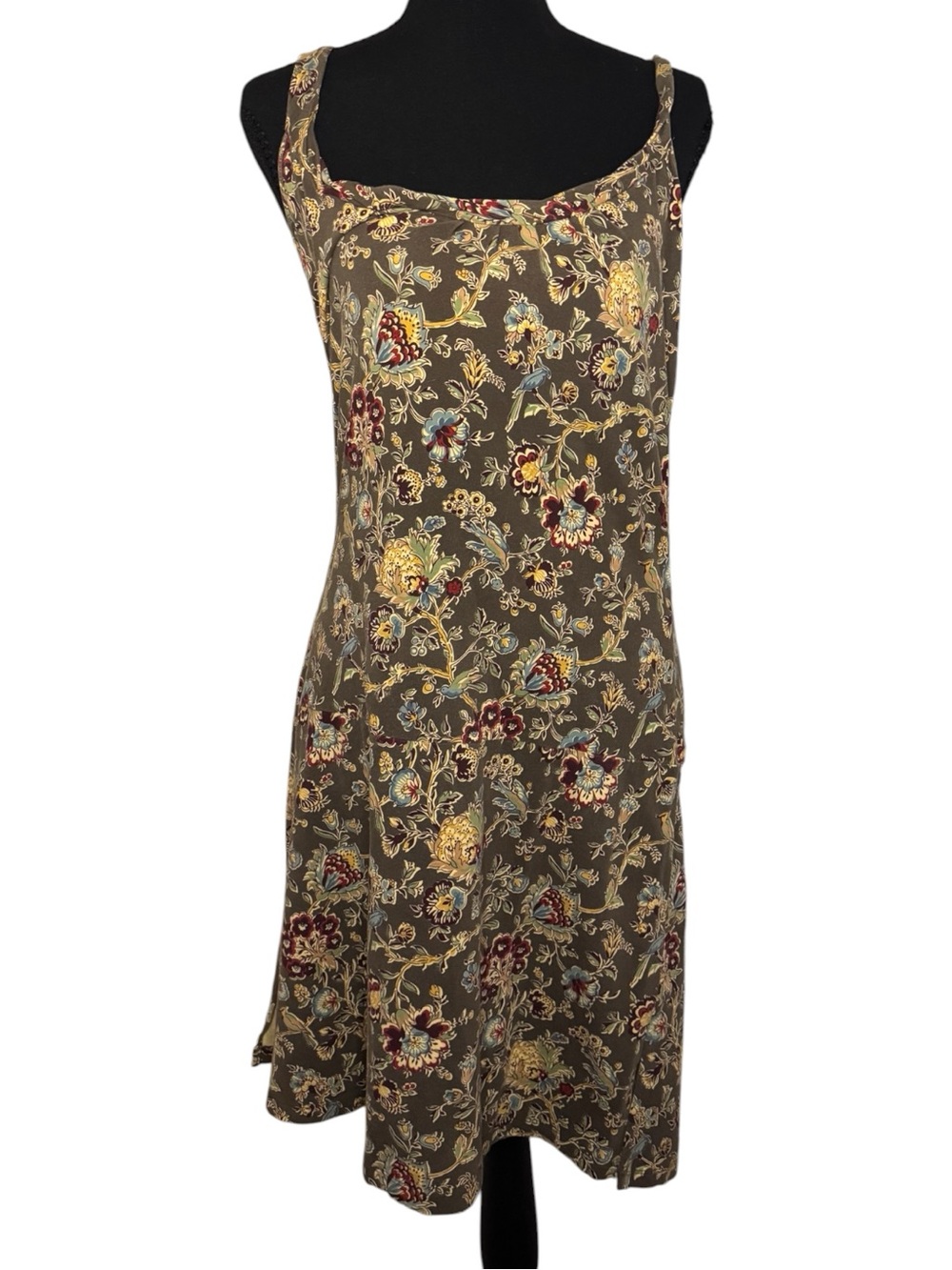 Polo by Ralph Lauren Olive Floral Slip Dress